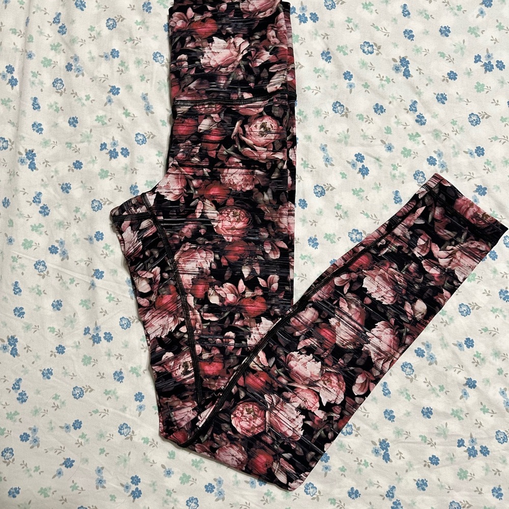 lululemon floral leggings size 4